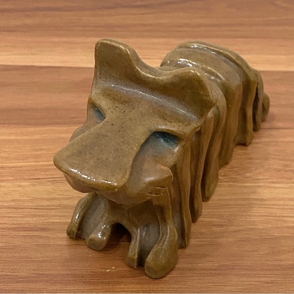 Unique Vintage MCM Hobbyist Ceramic Art Pottery Scottish Terrier Dog Sculpture - Picture 14 of 16